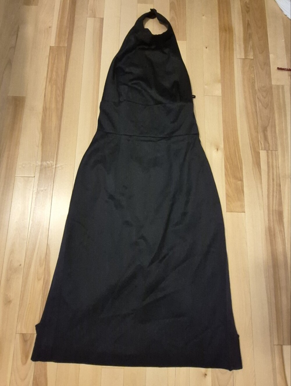 Tara Jarmon Black Halter-Style Dress 98% Wool